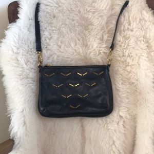 Fossil Studded Leather Crossbody Bag